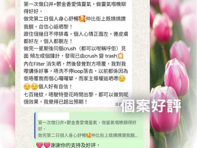 【由crush變trash】鬱金香熱情靈氣個案好評